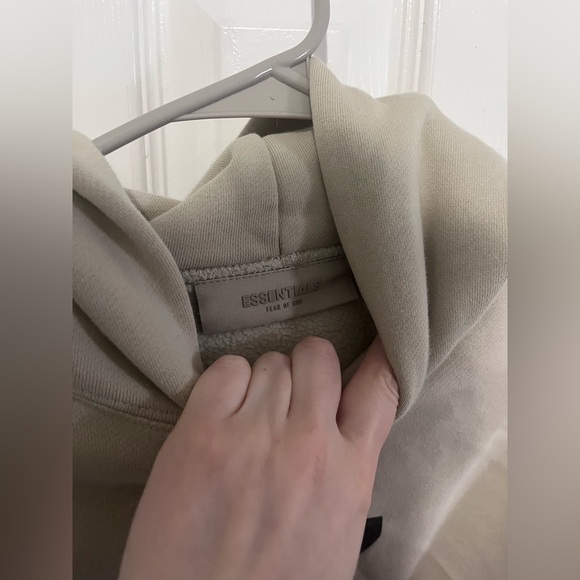 Essentials Fear of God 1977 Hoodie Tan Size 8 - Picture 4 of 5